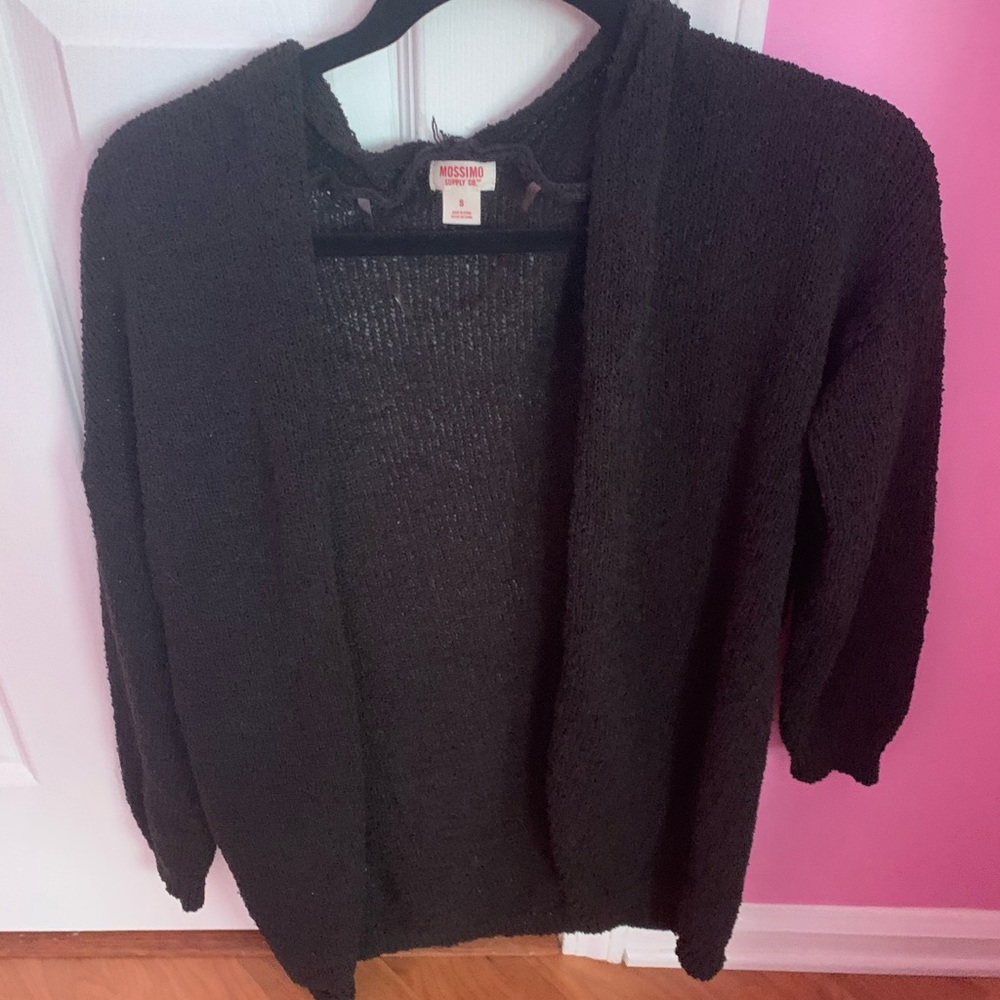 Black cardigan